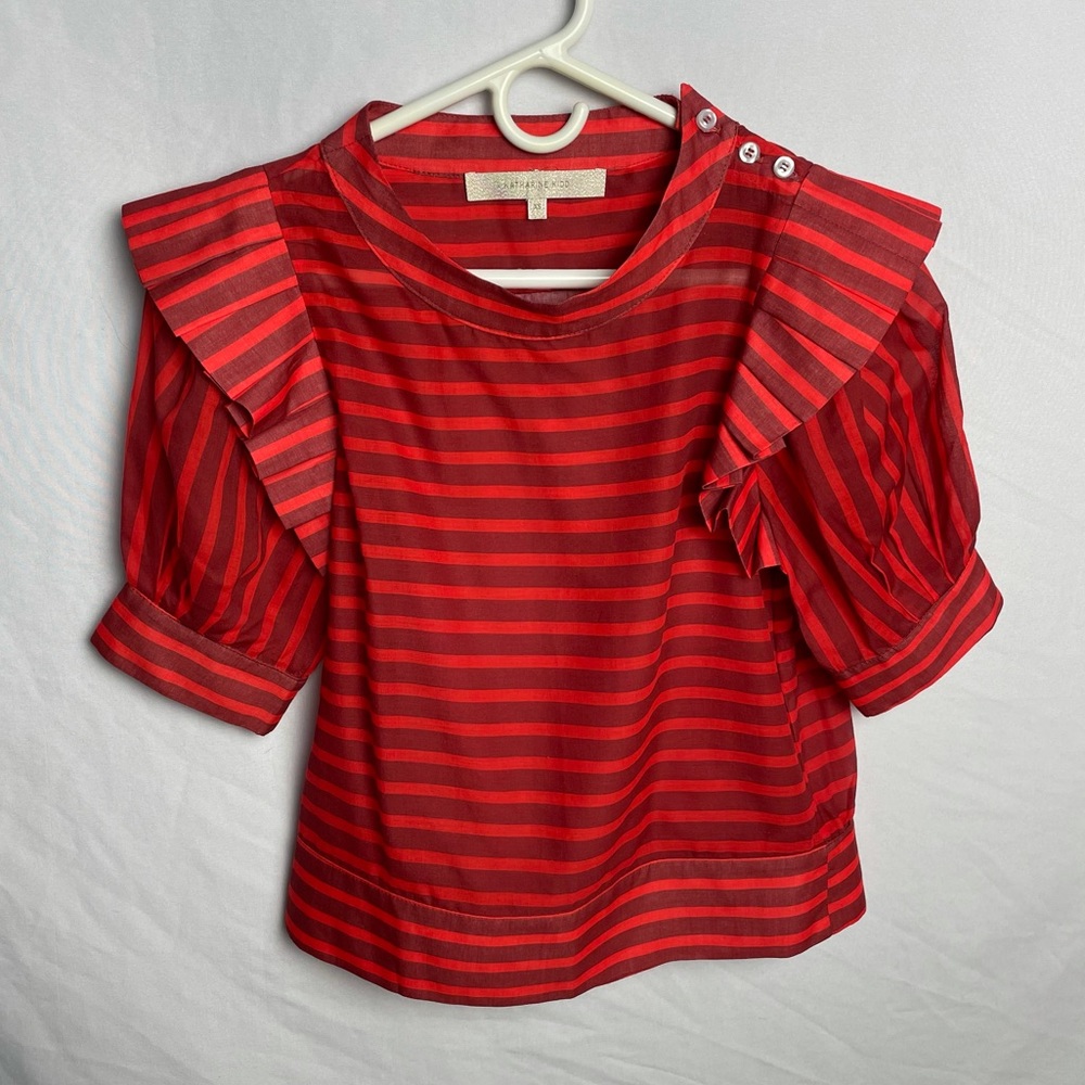 RED STRIPED* katharine kidd havana top